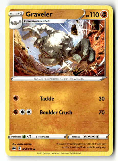 Graveler - 068/159 - [CRZ - SWSH: Crown Zenith]