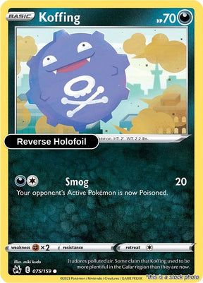 Koffing - 075/159 - [CRZ - SWSH: Crown Zenith] - Reverse Holofoil