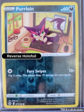 Purrloin - 077/159 - [CRZ - SWSH: Crown Zenith] - Reverse Holofoil