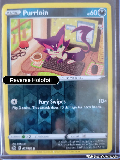 Purrloin - 077/159 - [CRZ - SWSH: Crown Zenith] - Reverse Holofoil