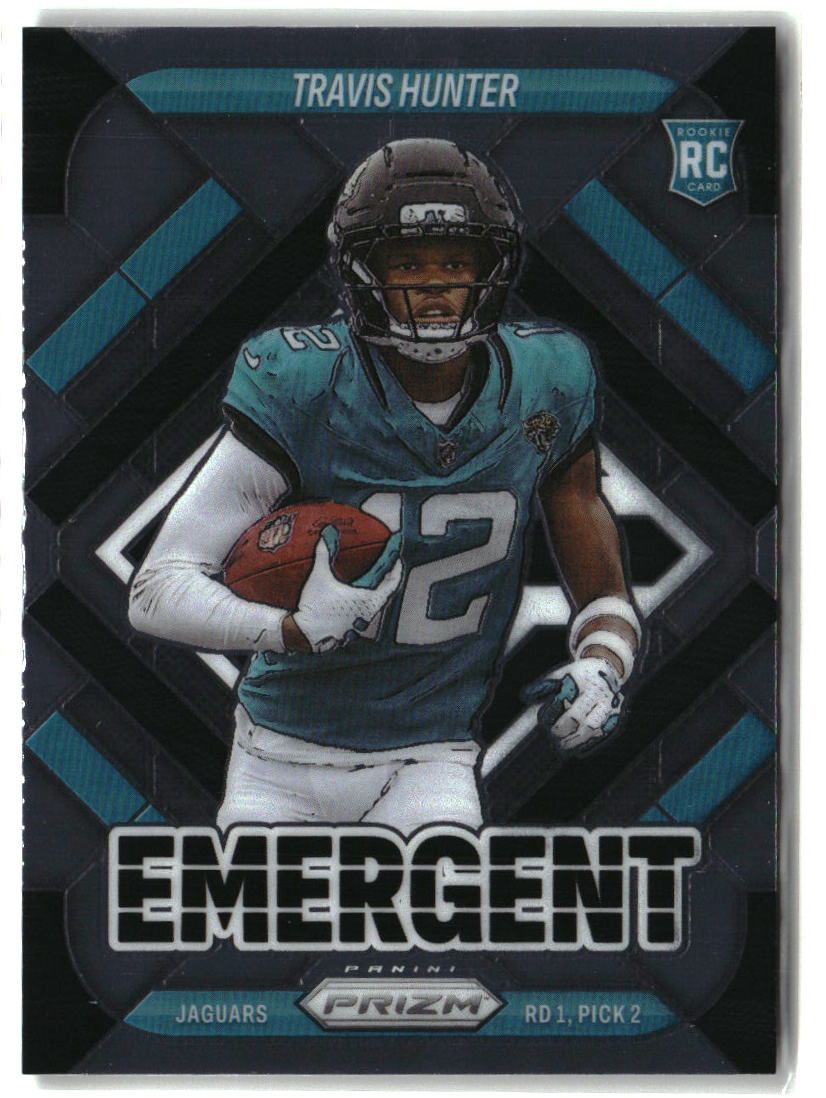Travis Hunter 2025 Panini Prizm Emergent #12