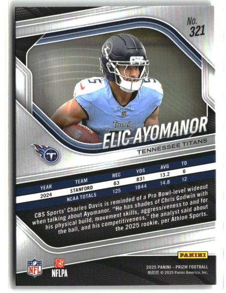 Elic Ayomanor 2025 Panini Prizm #321