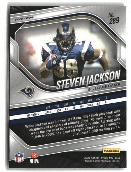 Steven Jackson 2025 Panini Prizm Lazer #289