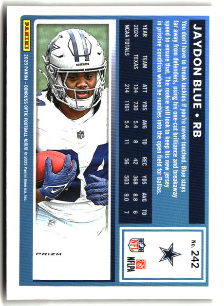 Jaydon Blue 2025 Donruss Optic Red Hyper #242