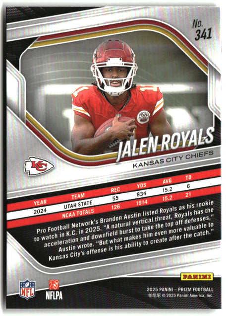 Jalen Royals 2025 Panini Prizm #341