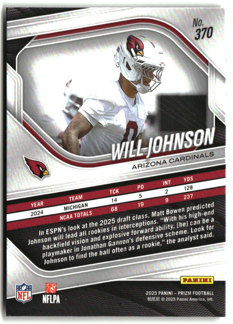 Will Johnson 2025 Panini Prizm #370