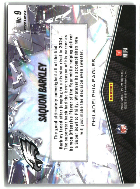 Saquon Barkley 2025 Panini Prizm Prizm Break Silver #9