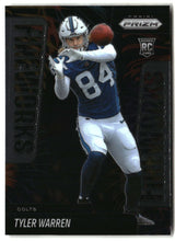 Tyler Warren 2025 Panini Prizm Fireworks #12