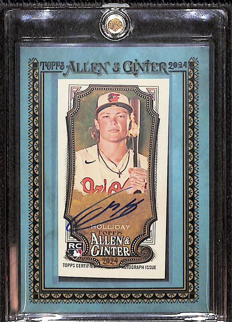 Jackson Holliday 2025 Topps Allen & Ginter X Framed Mini Autographs #MA-JH #/50