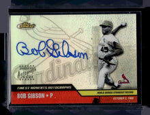 Load image into Gallery viewer, Bob Gibson 2002 Finest #FMA-BG Moments Autographs

