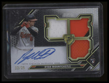 Load image into Gallery viewer, Ryan Mountcastle 2021 Topps Triple Threads #RFPAR-RM Rookie &amp; Future Phenoms Autograph Relics Onyx #/25
