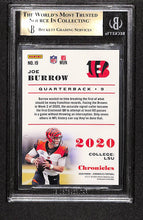 Load image into Gallery viewer, Joe Burrow 2020 Panini Chronicles #19 Rookie BGS 9.5
