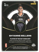 Shyanne Sellers 2025 Panini WNBA Player of the Day Rookies Blue #RC13 #/50