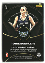 Paige Bueckers 2025 Panini WNBA Player of the Day Rookies #PB