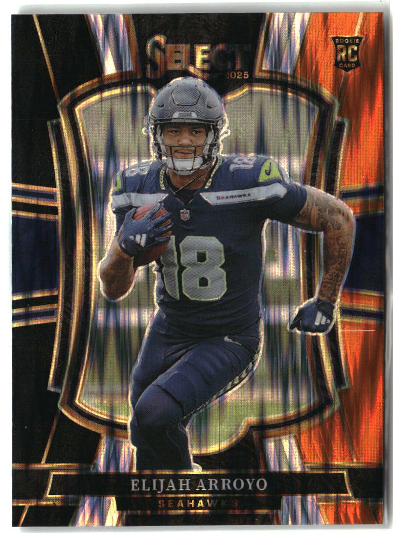 Elijah Arroyo 2025 Panini Select Black and Orange Prizm Shock #114