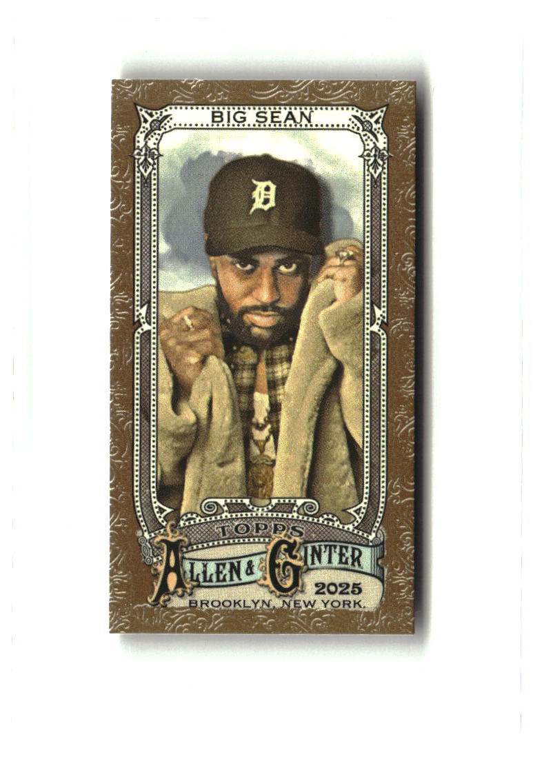Big Sean 2025 Topps Allen & Ginter Mini Gold Border #206