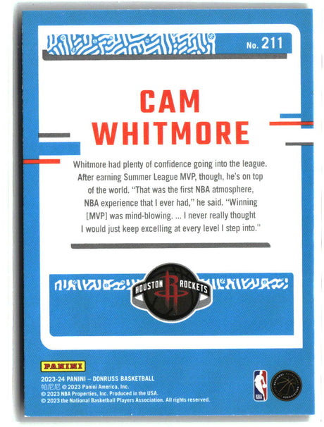 Cam Whitmore 2023-24 Donruss Green Laser Holo #211