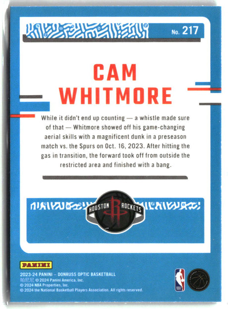 Cam Whitmore 2023-24 Donruss Optic #217