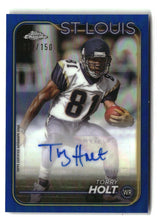 Torry Holt 2024 Topps Chrome Autographs Blue Refractor #BA-THO #/150