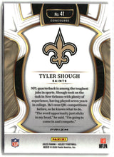 Tyler Shough 2025 Panini Select Red and Blue Prizm Shock #41
