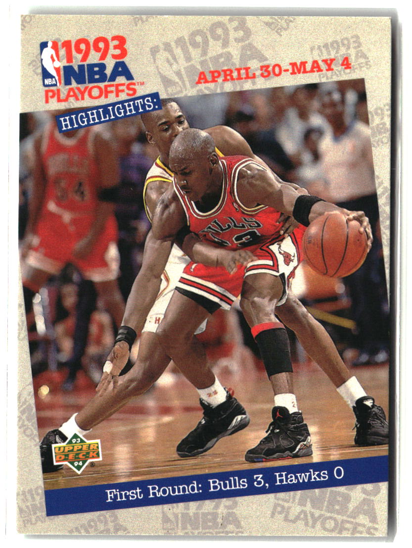 First Round: Bulls 3, Hawks 1993-94 Upper Deck #180
