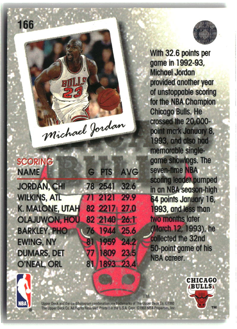 Michael Jordan 1993-94 Upper Deck #166