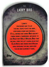 Larry Bird 2024-25 Finest Finishers Blue Refractor #F-6 #/150