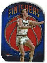 Larry Bird 2024-25 Finest Finishers Blue Refractor #F-6 #/150
