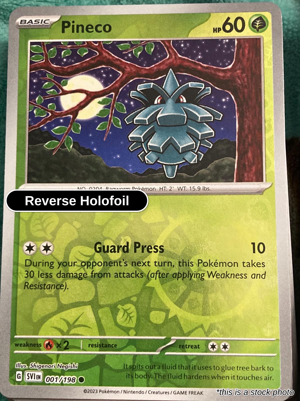 Pineco - 001/198 - [SVI - SV01: Scarlet & Violet Base Set] - Reverse Holofoil