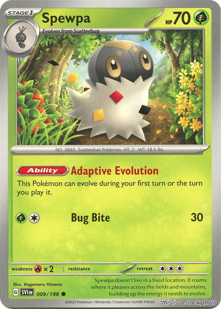 Spewpa - 009/198 - [SVI - SV01: Scarlet & Violet Base Set]