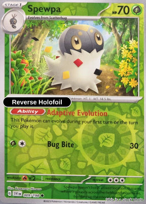 Spewpa - 009/198 - [SVI - SV01: Scarlet & Violet Base Set] - Reverse Holofoil