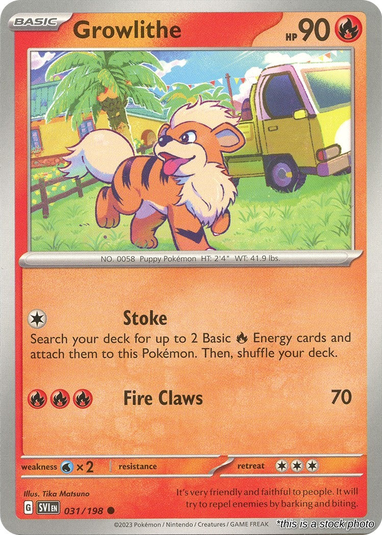 Growlithe - 031/198 - [SVI - SV01: Scarlet & Violet Base Set]