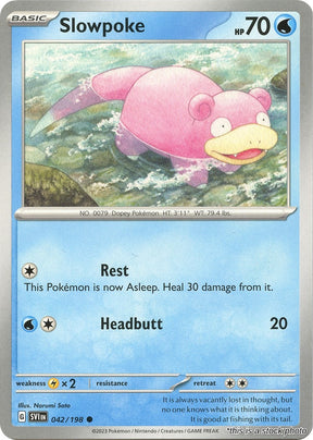 Slowpoke - 042/198 - [SVI - SV01: Scarlet & Violet Base Set]