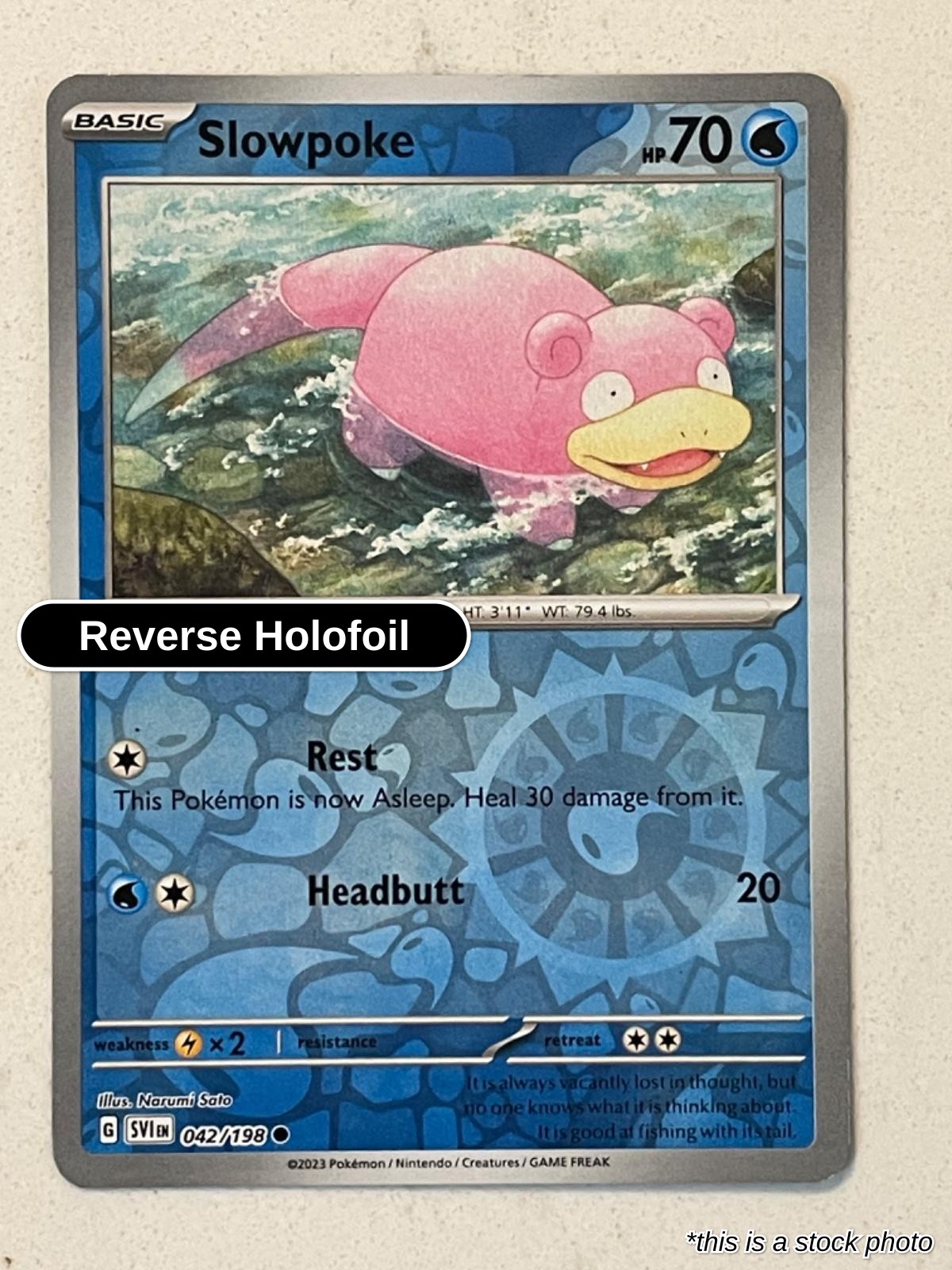 Slowpoke - 042/198 - [SVI - SV01: Scarlet & Violet Base Set] - Reverse Holofoil