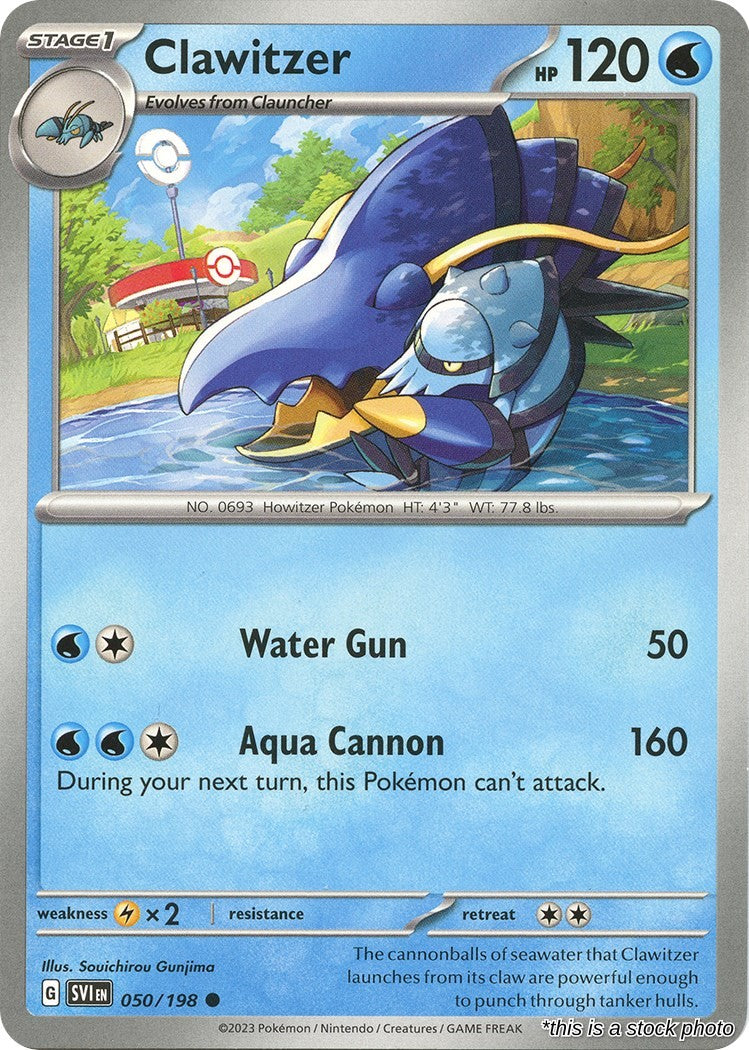 Clawitzer - 050/198 - [SVI - SV01: Scarlet & Violet Base Set]