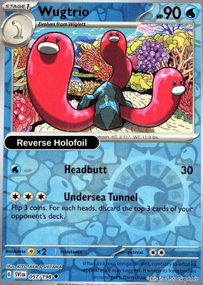 Wugtrio - 057/198 - [SVI - SV01: Scarlet & Violet Base Set] - Reverse Holofoil