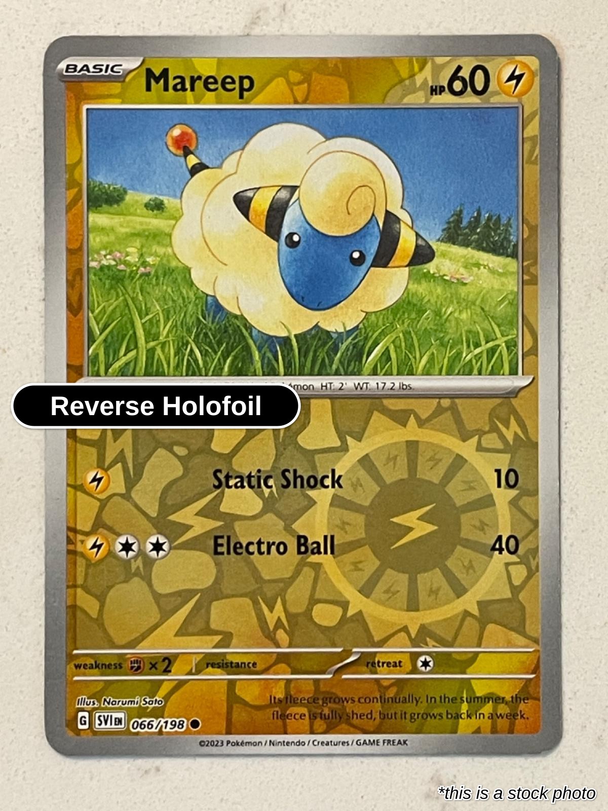 Mareep - 066/198 - [SVI - SV01: Scarlet & Violet Base Set] - Reverse Holofoil