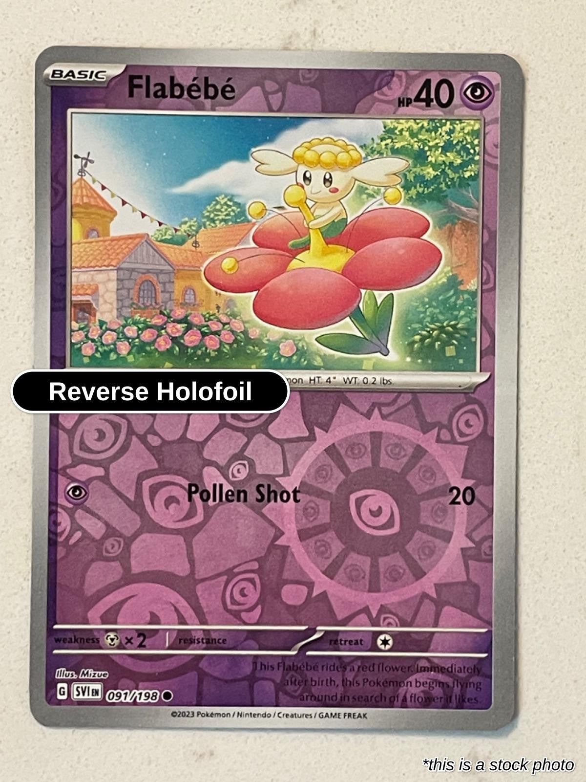 Flabebe - 091/198 - [SVI - SV01: Scarlet & Violet Base Set] - Reverse Holofoil