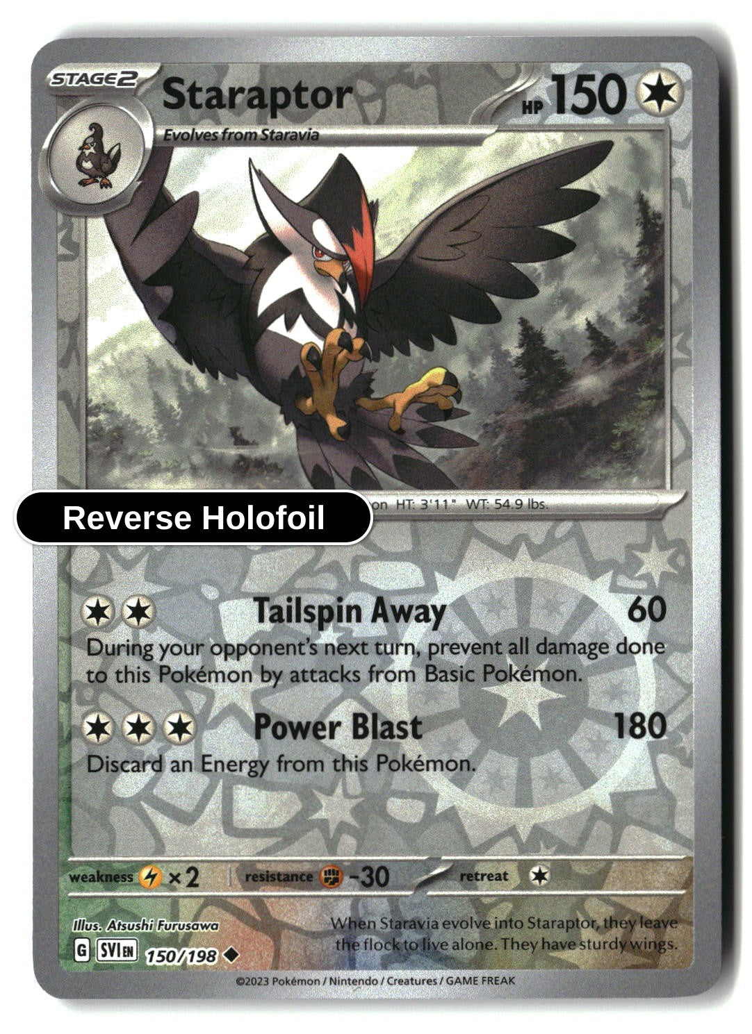 Staraptor - 150/198 - [SVI - SV01: Scarlet & Violet Base Set] - Reverse Holofoil