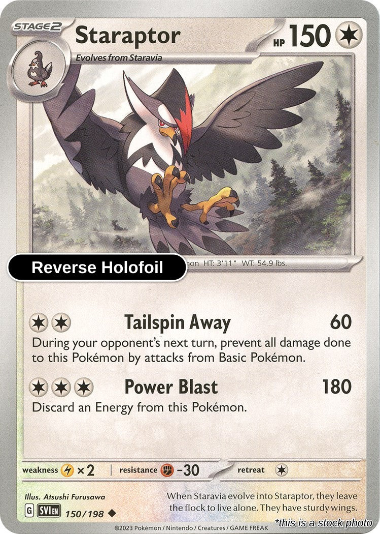Staraptor - 150/198 - [SVI - SV01: Scarlet & Violet Base Set] - Reverse Holofoil