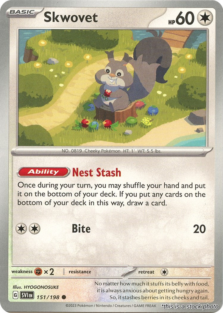 Skwovet - 151/198 - [SVI - SV01: Scarlet & Violet Base Set]