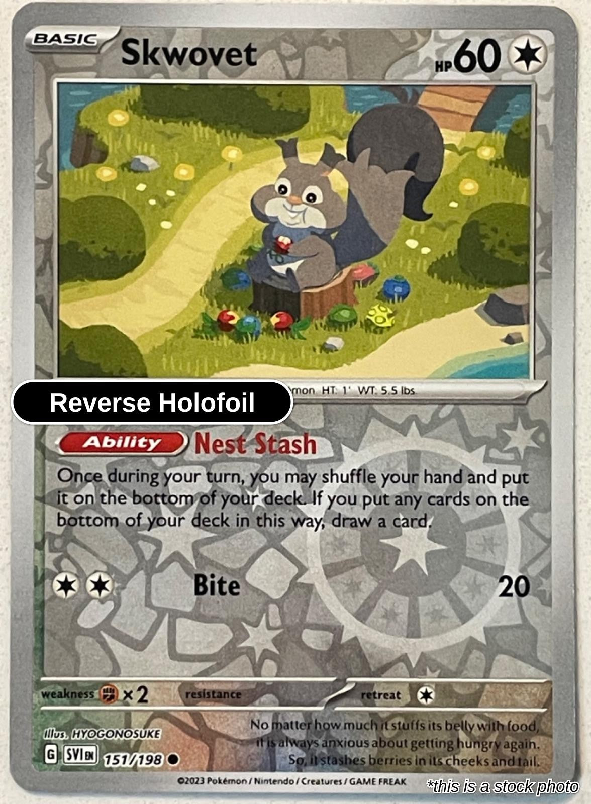 Skwovet - 151/198 - [SVI - SV01: Scarlet & Violet Base Set] - Reverse Holofoil