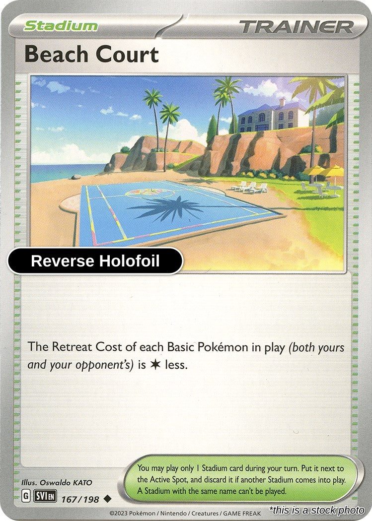 Beach Court - 167/198 - [SVI - SV01: Scarlet & Violet Base Set] - Reverse Holofoil