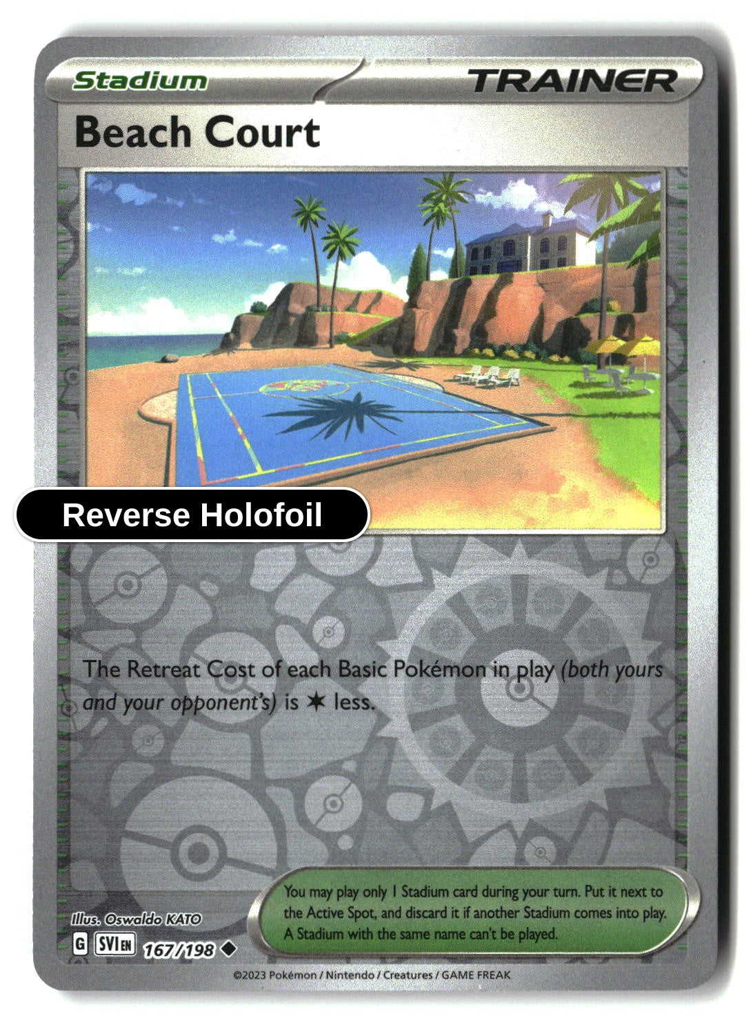 Beach Court - 167/198 - [SVI - SV01: Scarlet & Violet Base Set] - Reverse Holofoil