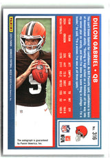Dillon Gabriel 2025 Donruss Rated Rookies Autographs Green #316