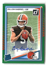 Dillon Gabriel 2025 Donruss Rated Rookies Autographs Green #316