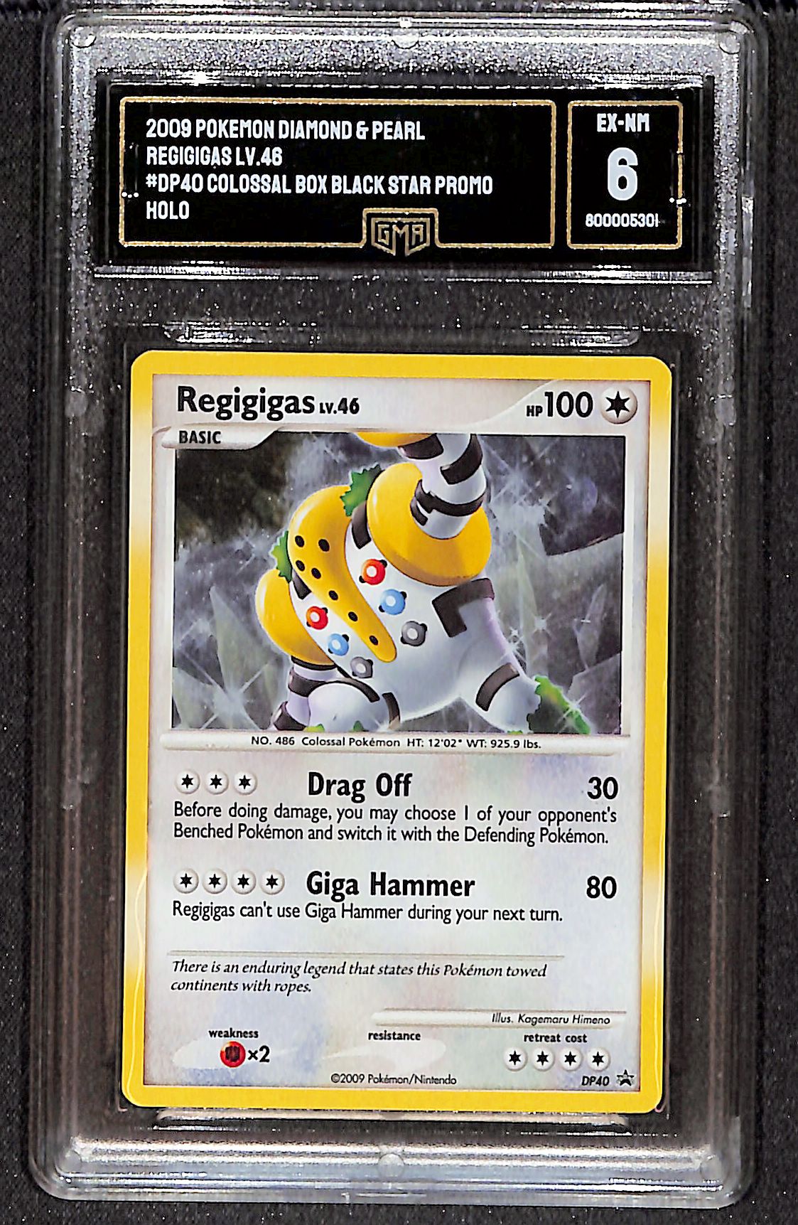 Regigigas Diamond and Pearl Promos #DP40 GMA 6