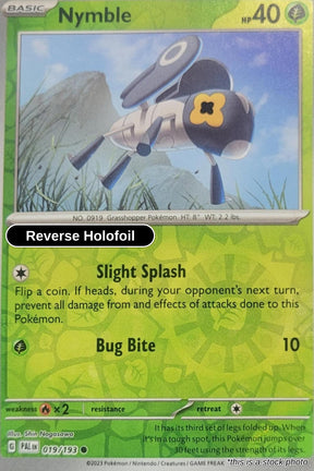 Nymble - 019/193 - [PAL - SV02: Paldea Evolved] - Reverse Holofoil