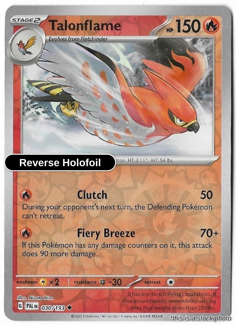 Talonflame - 030/193 - [PAL - SV02: Paldea Evolved] - Reverse Holofoil
