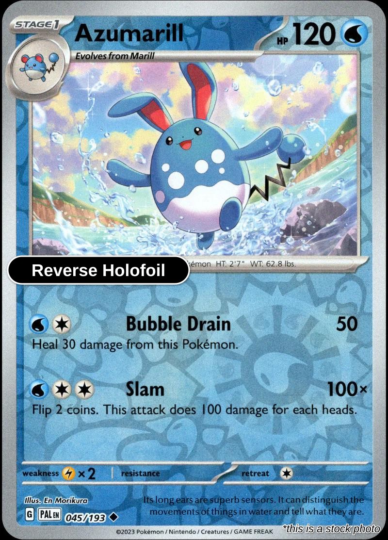 Azumarill - 045/193 - [PAL - SV02: Paldea Evolved] - Reverse Holofoil